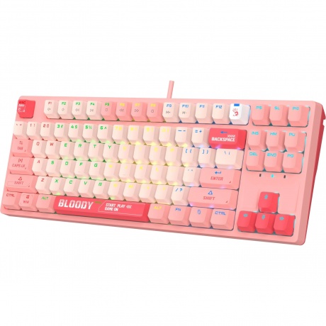Клавиатура A4Tech Bloody S87 Energy Pink - фото 18