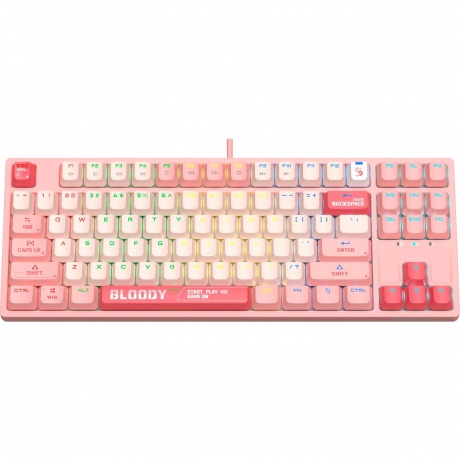 Клавиатура A4Tech Bloody S87 Energy Pink - фото 19