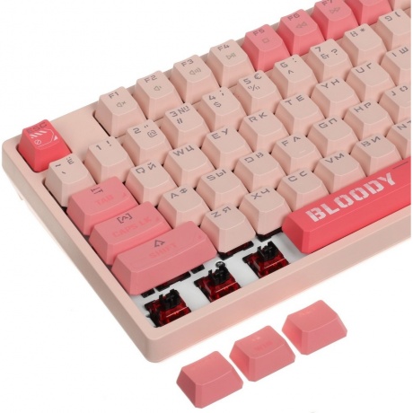 Клавиатура A4Tech Bloody S87 Energy Pink - фото 6