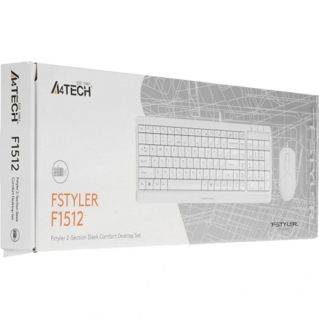 Клавиатура A4Tech Fstyler F1512 White - фото 8