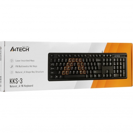 Клавиатура A4Tech KKS-3 Black - фото 6