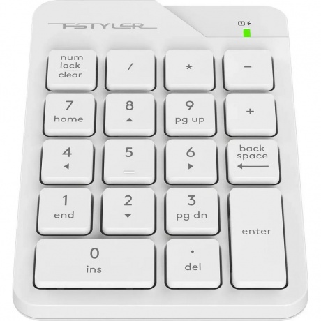 Клавиатура A4Tech Slim USB FGK21C White - фото 2