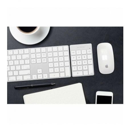 Клавиатура Satechi Slim Rechargeable Silver ST-SALKPS - фото 10