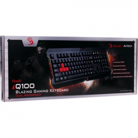 Клавиатура A4Tech Bloody Q100 черный - фото 6