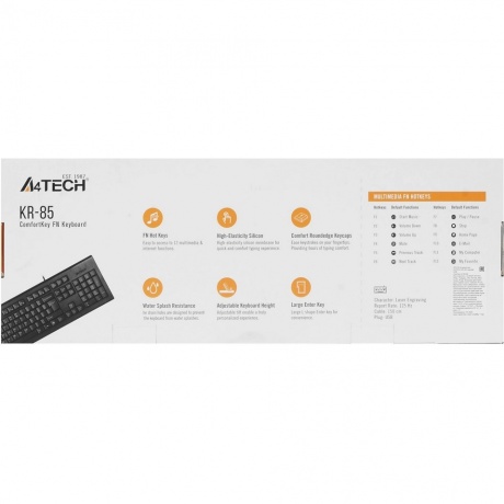 Клавиатура A4Tech KR-85 черный - фото 7