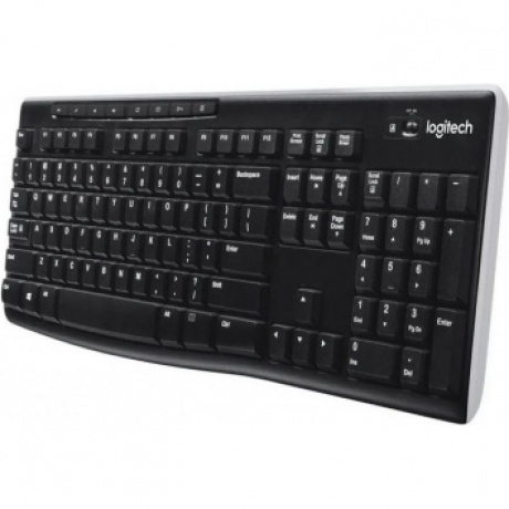 Клавиатура Logitech K270 черный/белый - фото 3