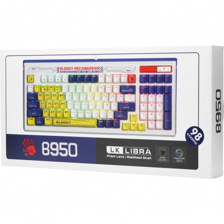 Клавиатура A4Tech Bloody B950 Синий - фото 25