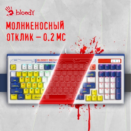 Клавиатура A4Tech Bloody B950 Синий - фото 8
