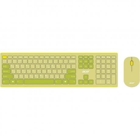 Клавиатура + мышь Acer OCC205 зеленый/желтый (ZL.ACCEE.00E) - фото 1