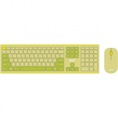 Клавиатура + мышь Acer OCC205 зеленый/желтый (ZL.ACCEE.00E)