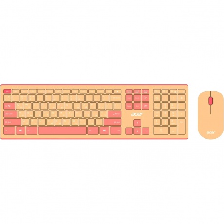 Клавиатура + мышь Acer OCC205 розовый/бежевый (ZL.ACCEE.00F) - фото 1