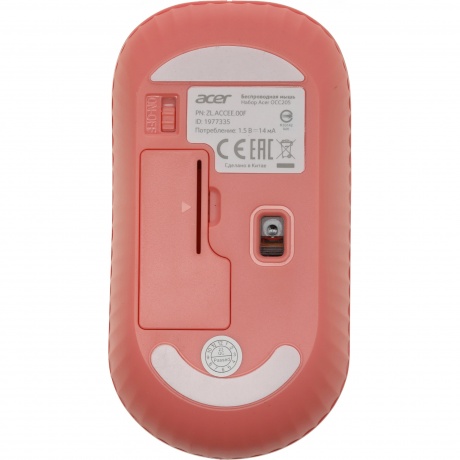 Клавиатура + мышь Acer OCC205 розовый/бежевый (ZL.ACCEE.00F) - фото 15