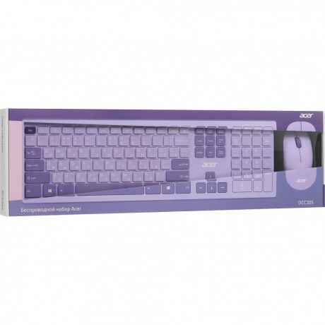 Клавиатура + мышь Acer OCC205 фиолетовый (ZL.ACCEE.00D) - фото 10