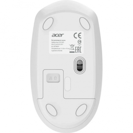 Клавиатура + мышь Acer OCC401 белый (ZL.ACCCC.017) - фото 4