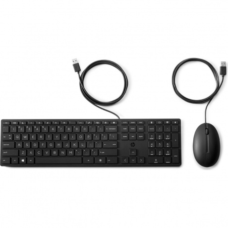 Клавиатура + мышь HP 320MK Wired  (9SR36AA) black - фото 1