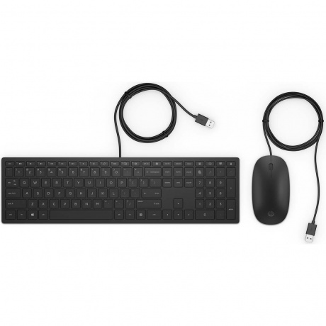 Клавиатура + мышь HP Pavilion Wired 400 (4CE97AA) Black - фото 1