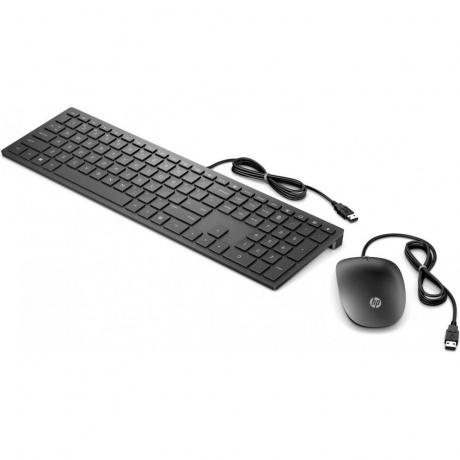 Клавиатура + мышь HP Pavilion Wired 400 (4CE97AA) Black - фото 2