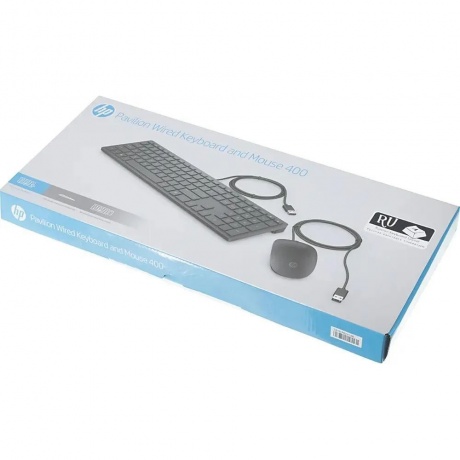 Клавиатура + мышь HP Pavilion Wired 400 (4CE97AA) Black - фото 16