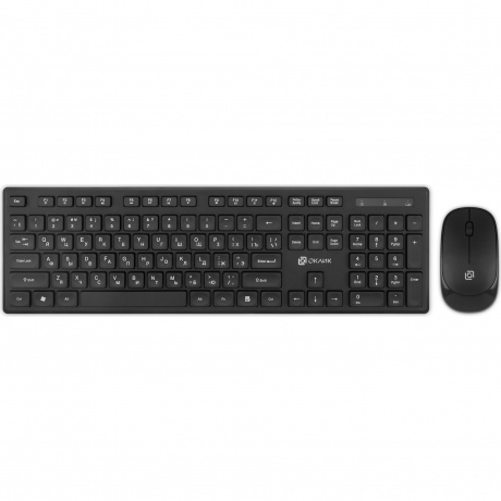 Клавиатура + мышь Oklick S255W Black USB (1909361) - фото 4