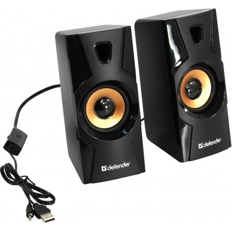 Колонки Defender 2.0 Aurora S8 USB 8 Вт черный (65408)
