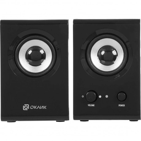 Колонки Oklick OK-160 2.0 черный 6Вт