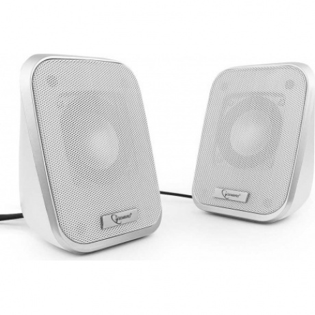 Колонки Gembird SPK-100-W 2.0 White - фото 2
