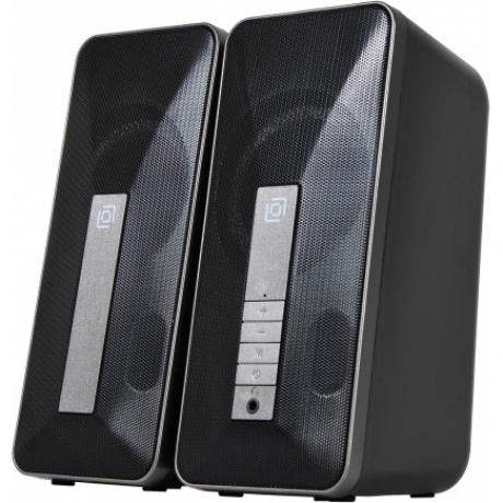 Колонки Oklick OK-130 2.0 черный 20Вт BT - фото 1