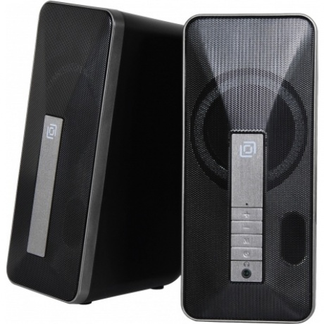 Колонки Oklick OK-130 2.0 черный 20Вт BT - фото 4
