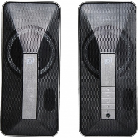 Колонки Oklick OK-130 2.0 черный 20Вт BT - фото 6
