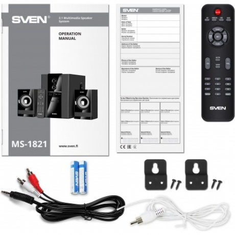Колонки Sven MS-1821 2.1 черный 40Вт BT - фото 13