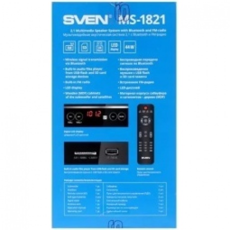 Колонки Sven MS-1821 2.1 черный 40Вт BT - фото 14