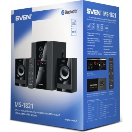 Колонки Sven MS-1821 2.1 черный 40Вт BT - фото 16