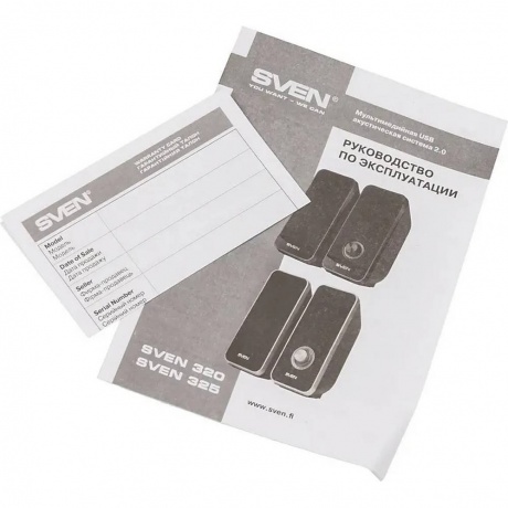 Колонки Sven 325 2*3W Black USB - фото 5