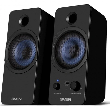 Колонки SVEN 431 2.0 чёрные USB,  2x3 Вт(RMS), Bluetooth