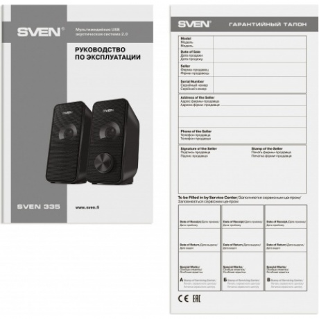 Колонки SVEN 335 чёрные 2x3W USB - фото 6
