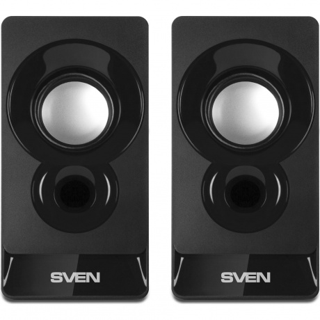 Колонки SVEN 300 чёрные 2x3W USB - фото 2