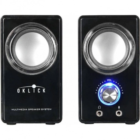 Колонки Oklick OK-116 2.0 черный 6Вт