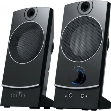 Колонки Oklick OK-118 2.0 черный 4Вт