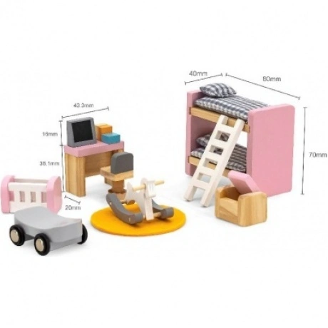Игрушечная мебель "Детская комната" в коробке 44036