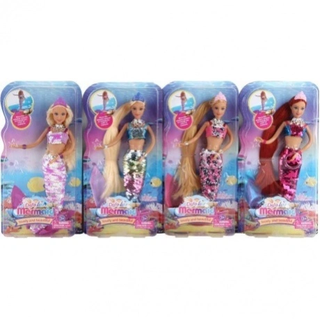Кукла-русалка с аксессуарами Mermaid в блистере 8433