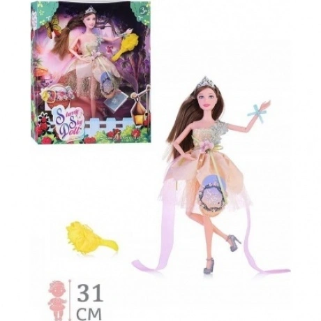 Кукла (31см) Flower Fairy с аксессуарами в коробке расческа,рези...