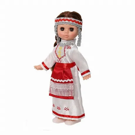 Кукла Эля Весна в чувашском костюме пластмассовая