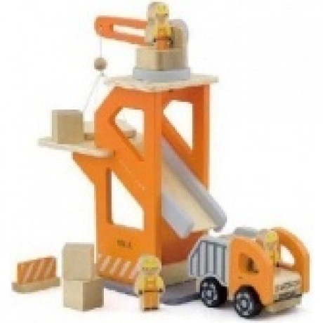 Набор Стройка (кран,машина,фигурки,кубики) в кор. VIGA 51616