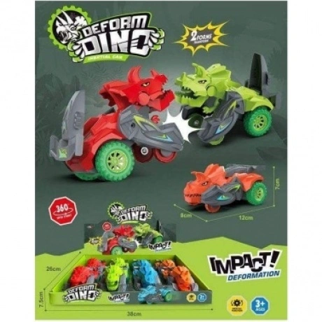 Машина инерционная DEFORM DINO, 4 цвета HY002