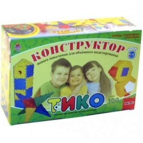 Конструктор ТИКО "Фантазер" 131 деталь цветная коробка