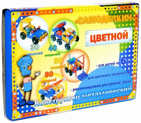 Конструктор цветной Самоделкин С80 (80 моделей) 03019/6