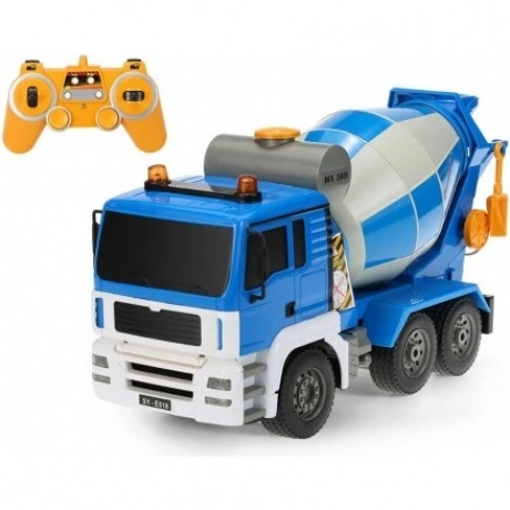 Спецтехника Бетономешалка на РУ (свет,звук) в коробке E518-003