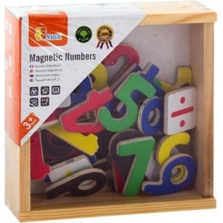 Набор Цифры на магните(37шт)в ящике VIGA VG50325