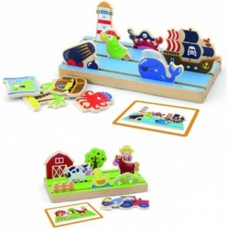3D пазл"Ферма,море"в коробке 50183