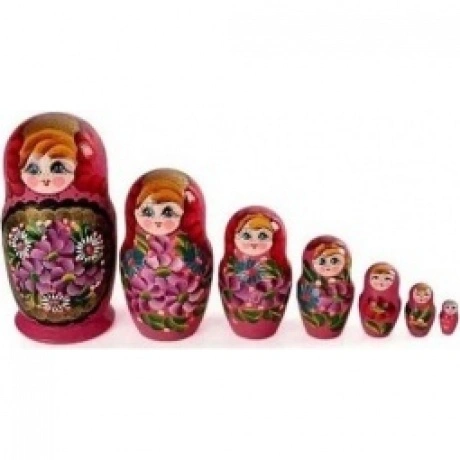 Матрешка Нескучные игры 7 в 1 расписная арт.Р-45/757